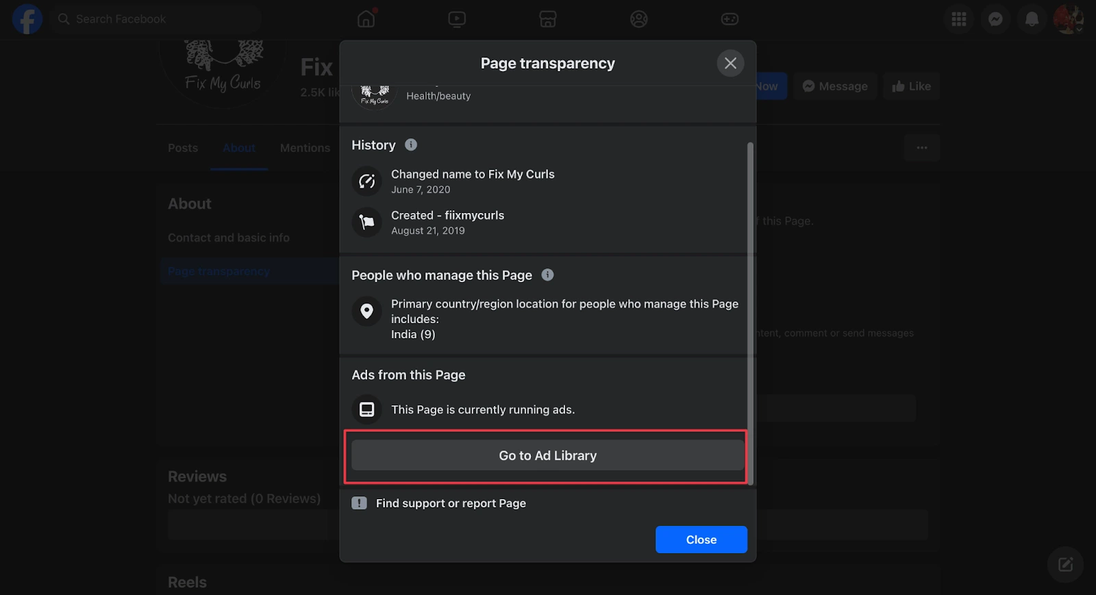Accessing the Meta Ad Library